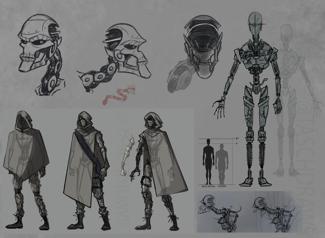 Tesla - Android Character Design
