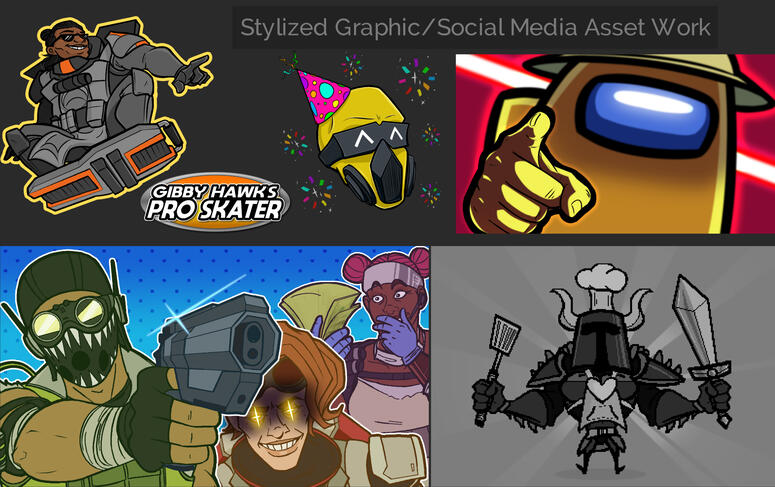 Stylized Graphics/Social Media Assets