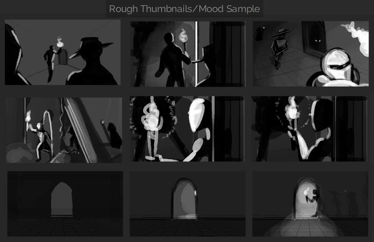 Rough Thumbnails/Mood Sample